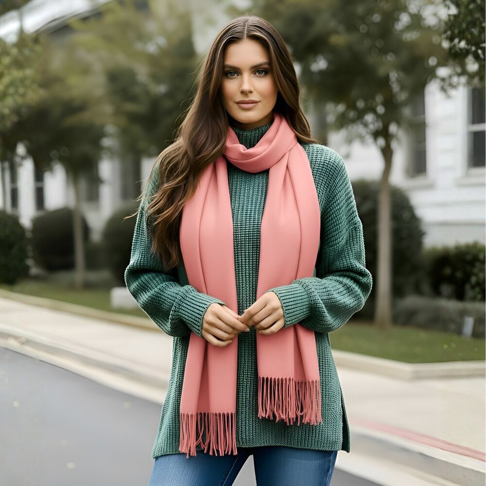 Oussum Women Viscose Soft Silk Scarf for Ladies